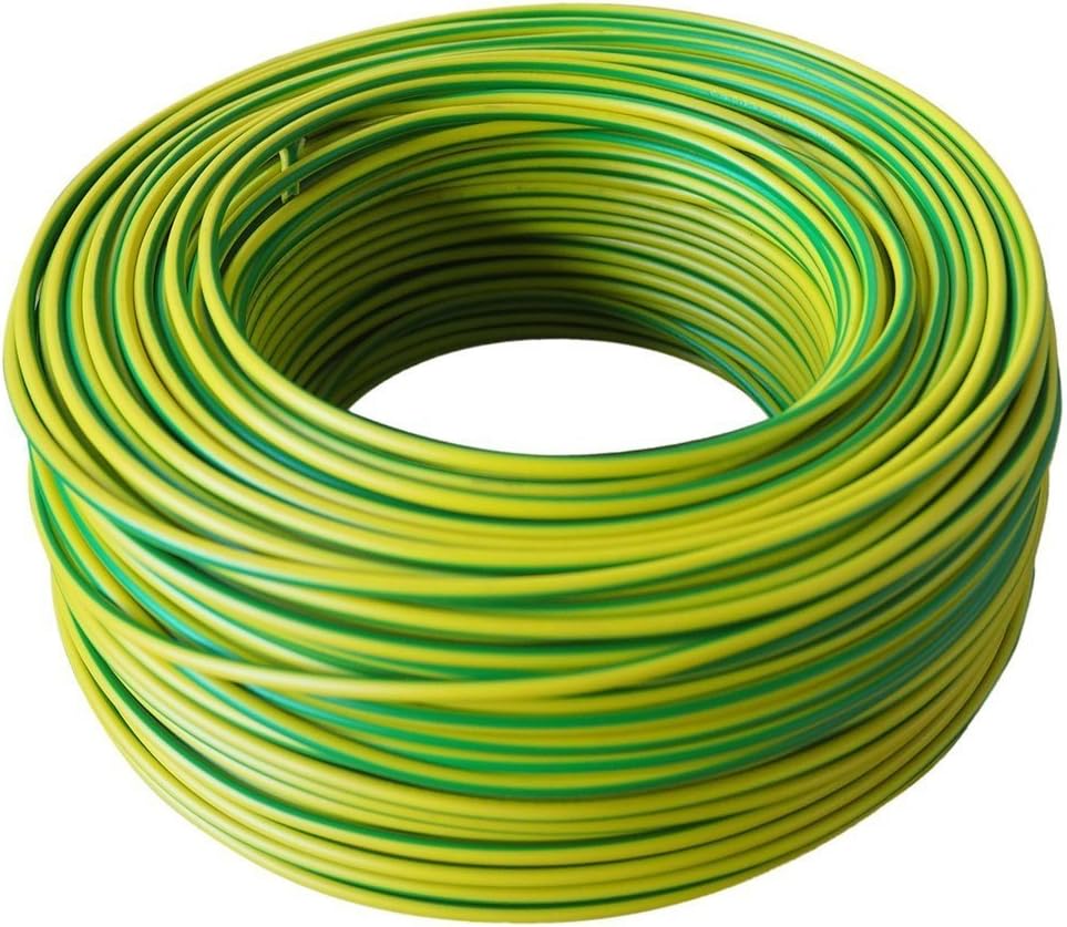 100m Ring H07V-K, 1 x 1,5 mm², grün/gelb