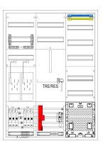 Zählerschrank eHZ 2 Zählerplätze, 2 Leerplatz, 1 TSG, 1 Verteiler mit SLS 35A, ÜSS und APZ