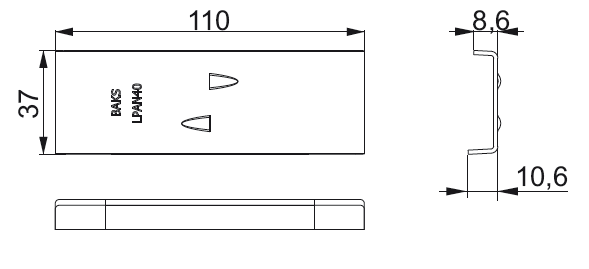 Verbinder für PV Unterkonstruktion LPAN40