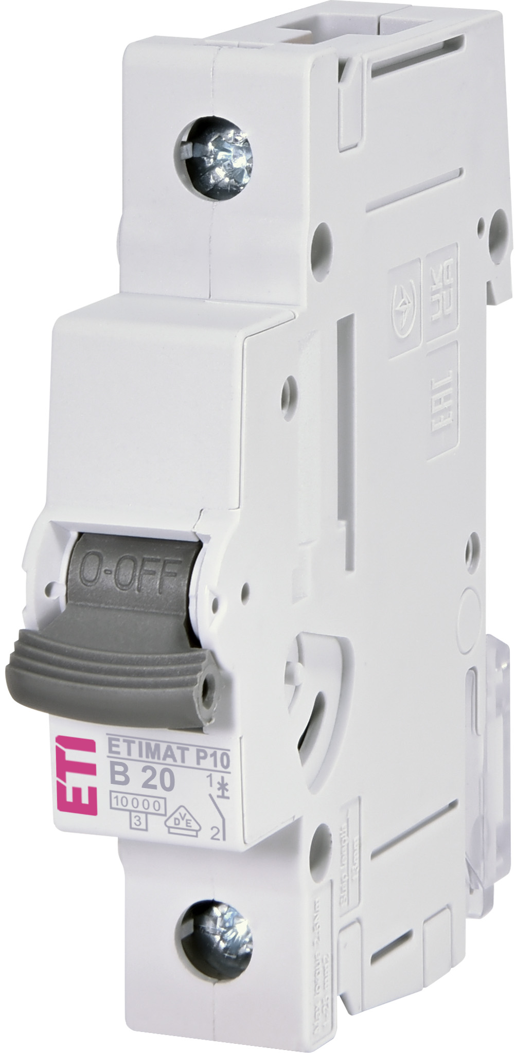 LS Schalter P10, 1 polig B20, 10 kA
