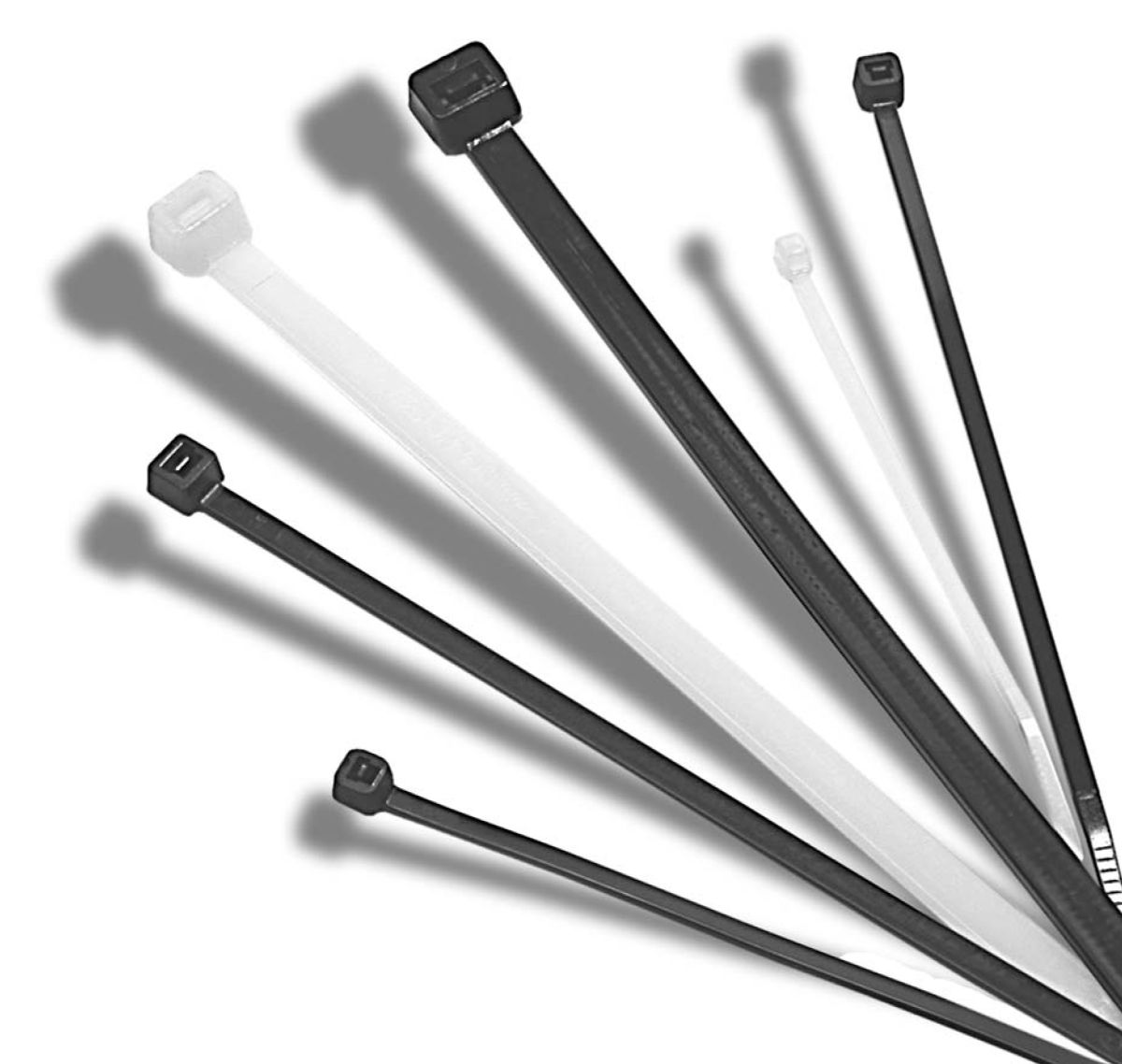 Kabelbinder, schwarz, 4,8 x 300 mm