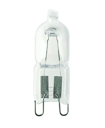 G9 Halogen Stiftsockellampe 230V, 33W, klar
