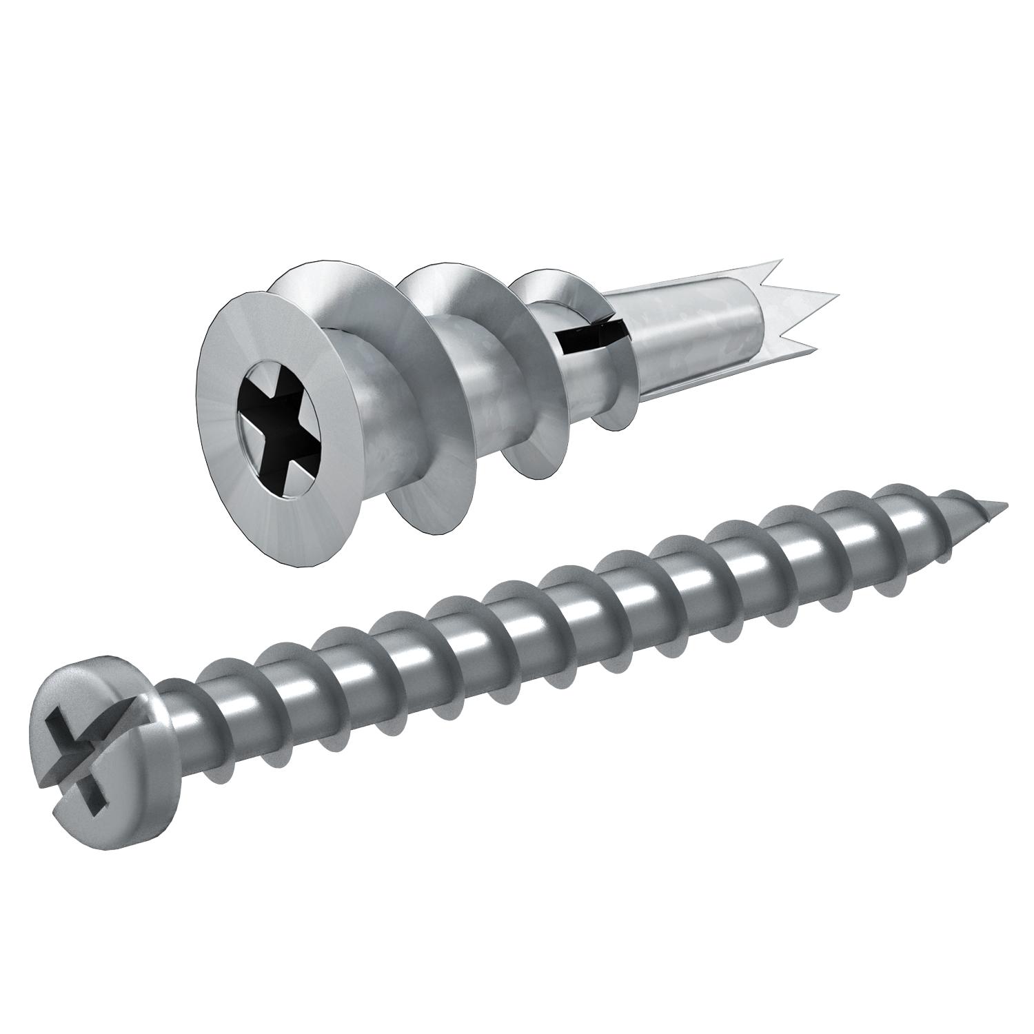 Gipskarton Dübel mit Schraube , 31mm