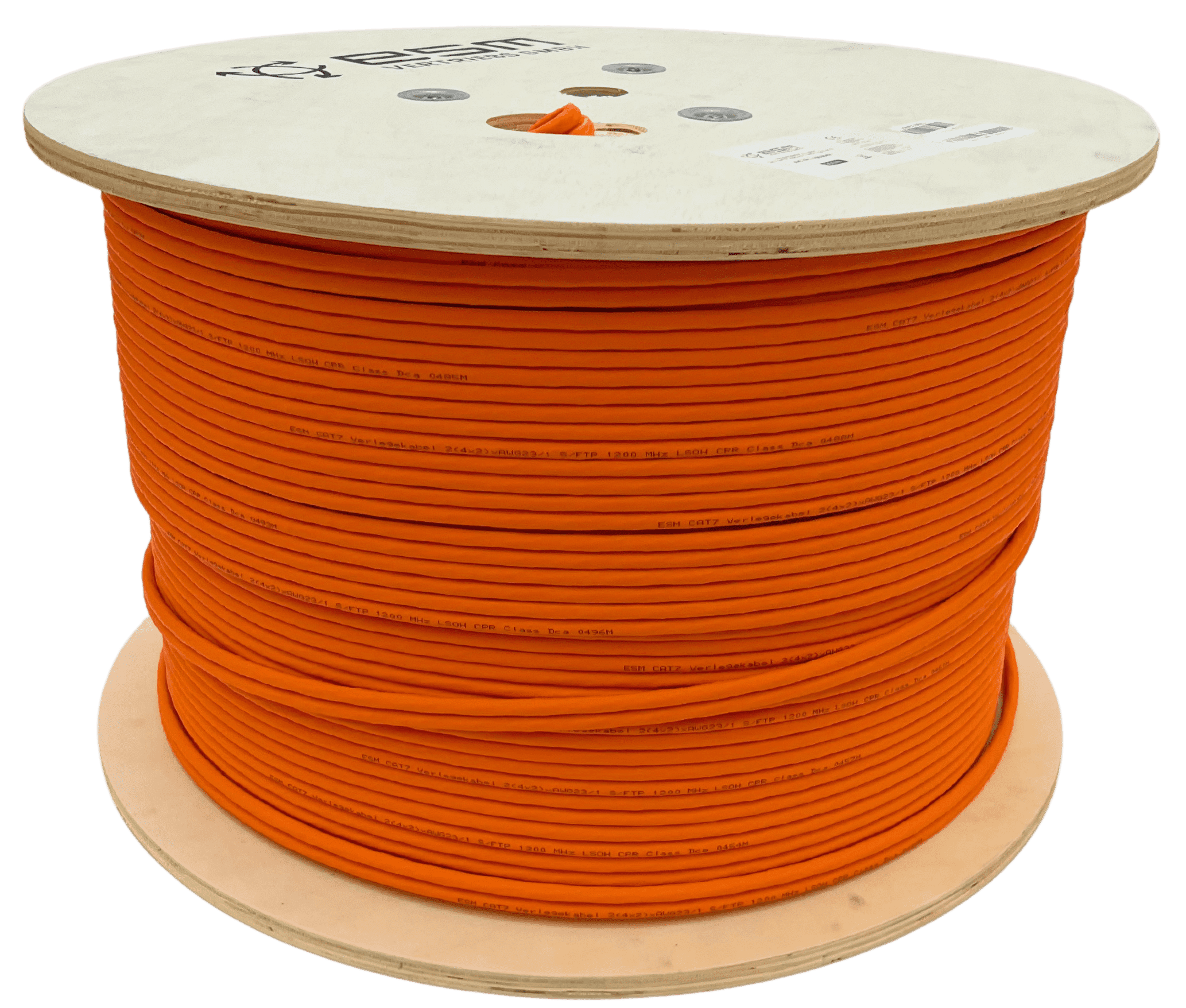 500m Trommel CAT 7A Duplex, orange