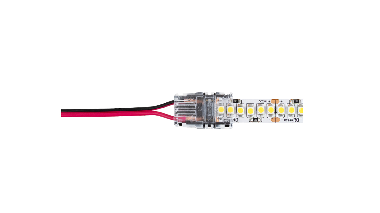 Clip Einspeisestecker 19,2W, 24V, flexibel für Lichtstreifen