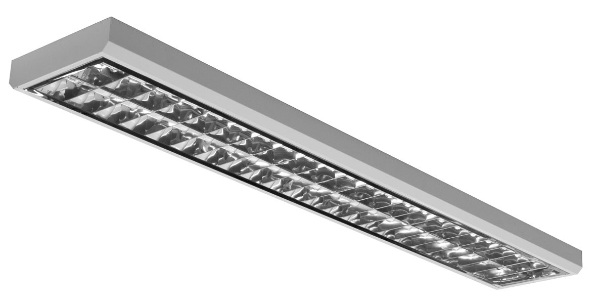 T8 Rasterleuchte für 2 x 58W EVG