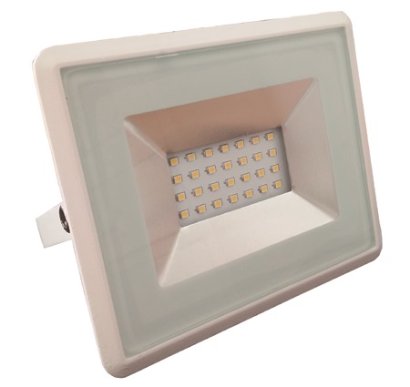 LED Flutlichtstrahler mit 4000K 20W und 1600lm, Gehäuse weiß