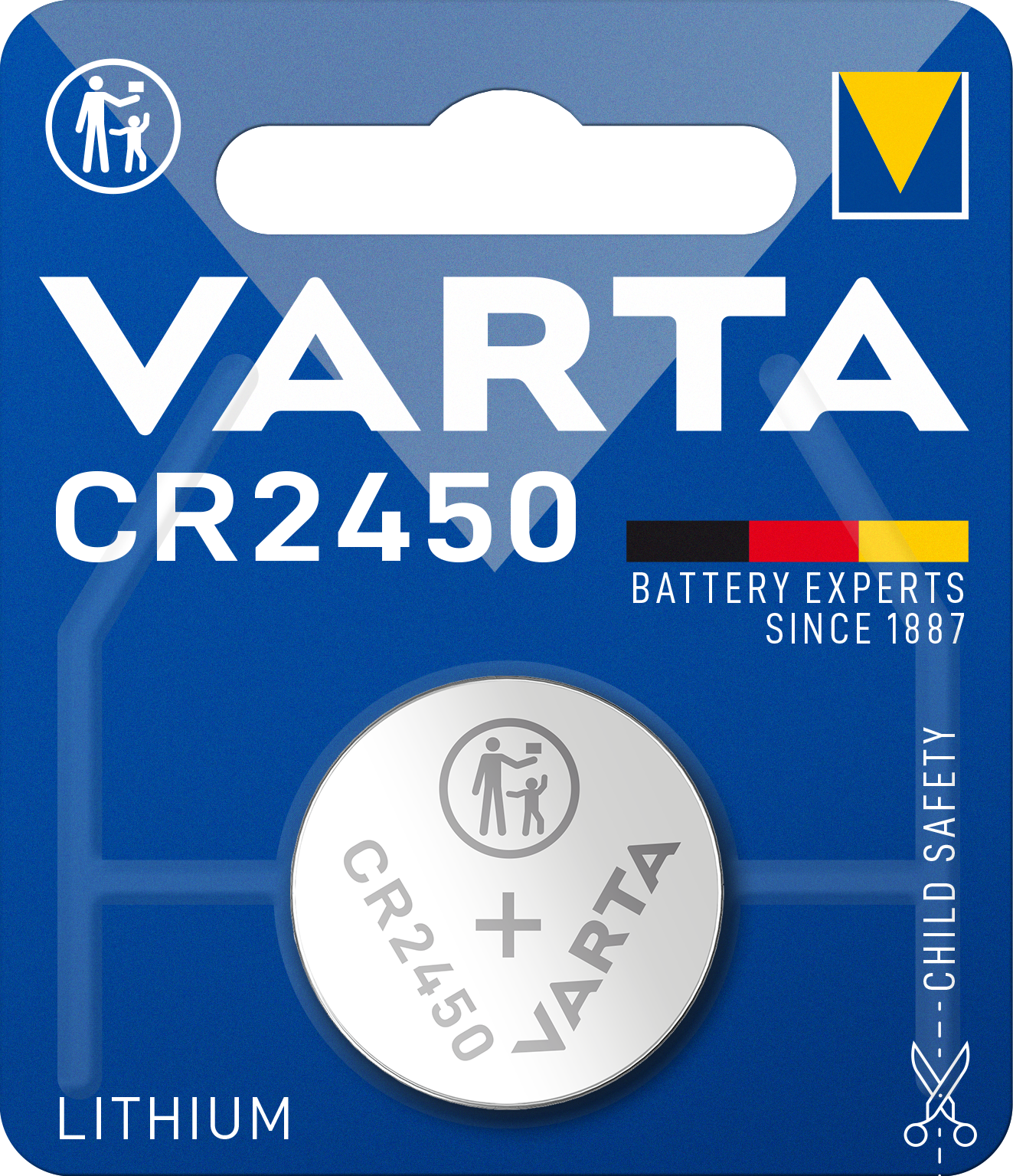 Varta CR2450 3V Lithium in 1er Blister