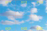 LED-Panel DECO 6er Set lumEGG  IBP/4000/A/4/SKY/625/ND/01, Motiv 01