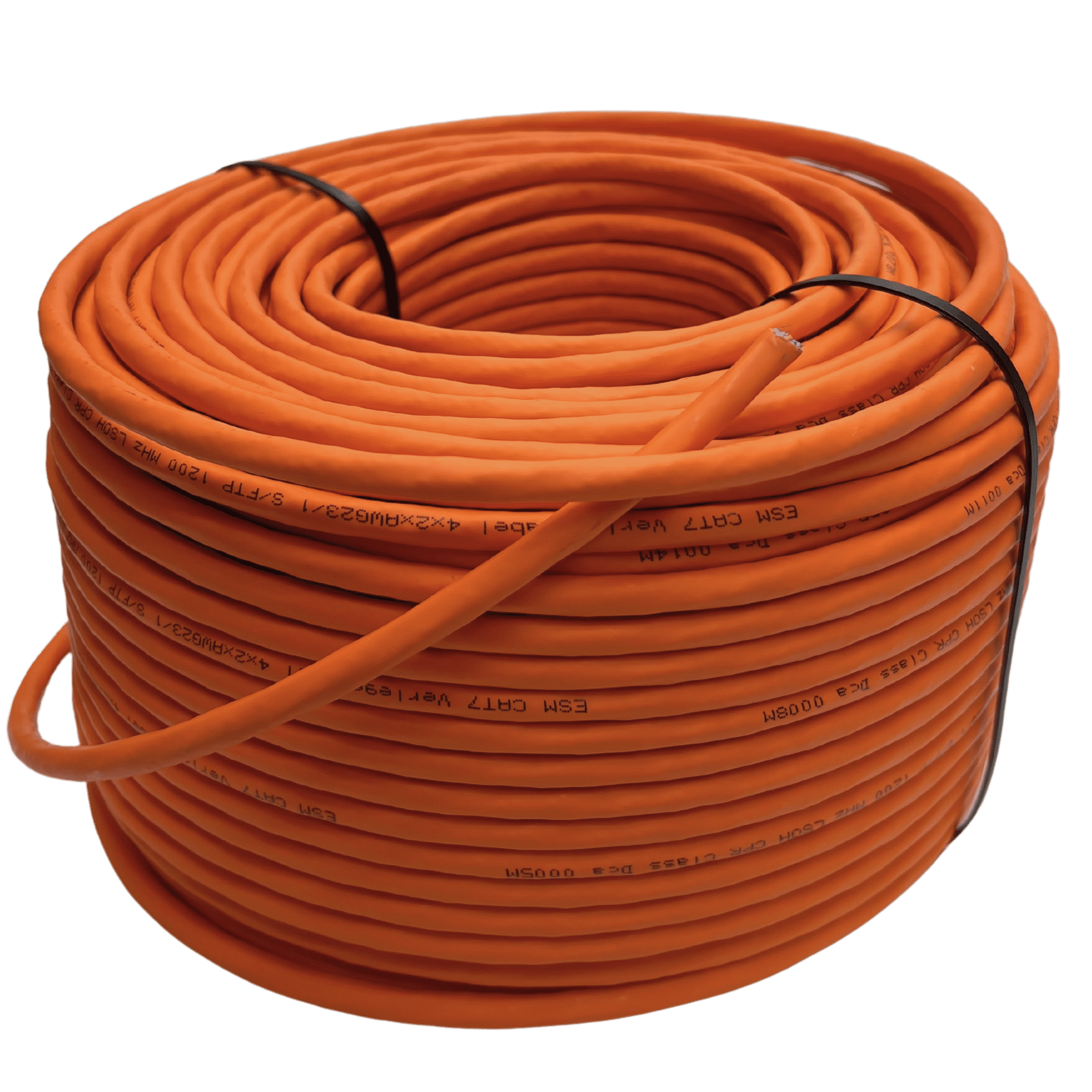 100m Ring CAT 7 Simplex, Farbe orange