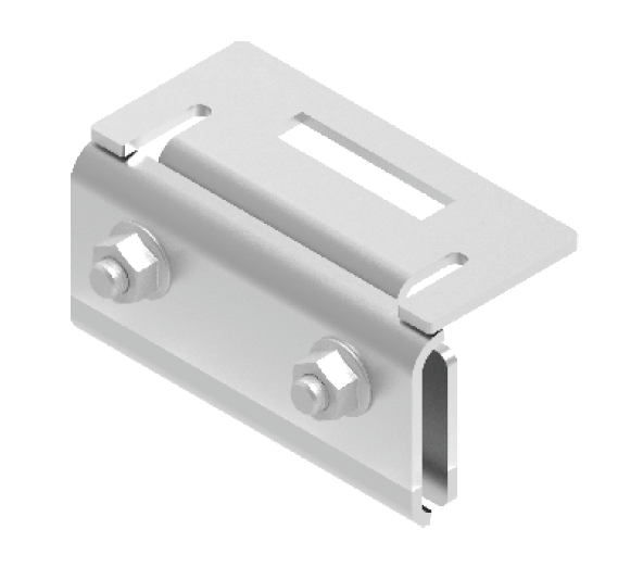 Halter für Stehfalzblech, Höhe 52mm, UBZRE25