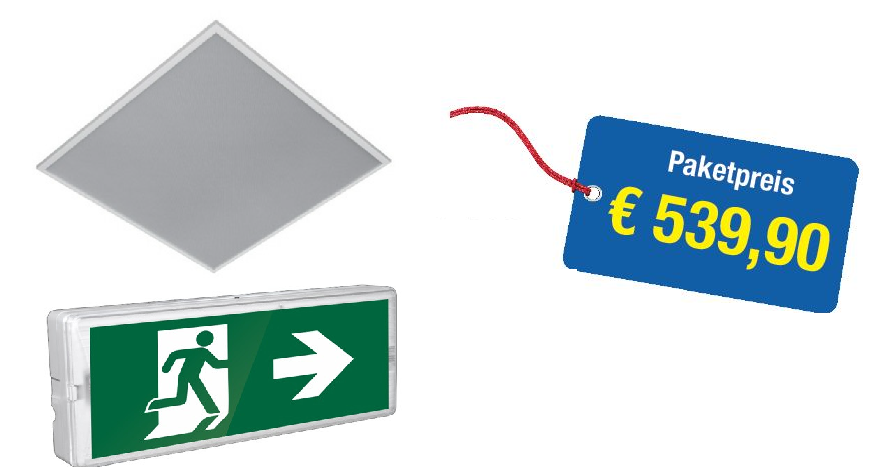 Sparpaket Panel + Notleuchte