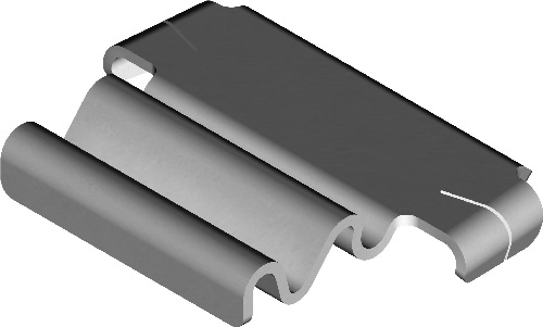 Verbinder unten für Gitterrinne