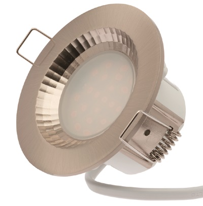 LED-Einbaustrahler, starr, 230V, 5W, 460lm, 2800K, Einbautiefe 45mm und Deckenausschnitt 68mm