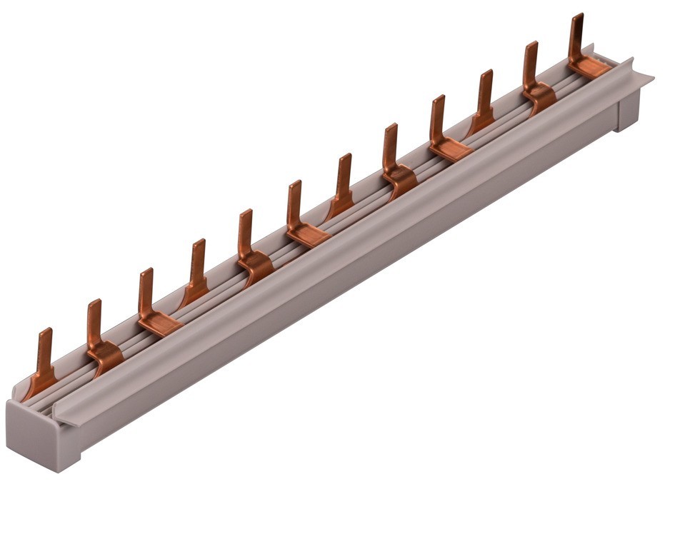 Phasenschiene L1+L2+L3, Stift, 210mm lang inkl Endkappe