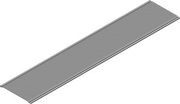 Deckel für Kabelrinne und Gitterrinne 100mm, VPE 24 m