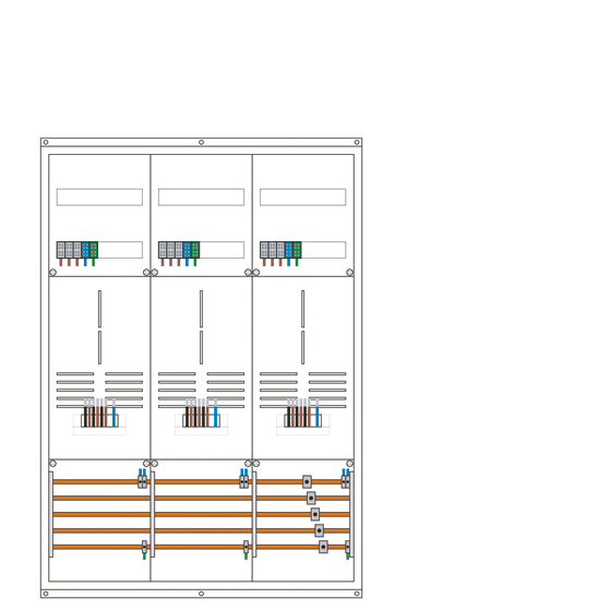 Zählerschrank 3Punkt, 3 Zählerplätze 