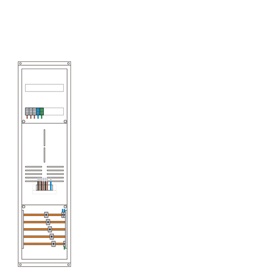 Zählerschrank 3 Punkt, 1 Zählerplatz