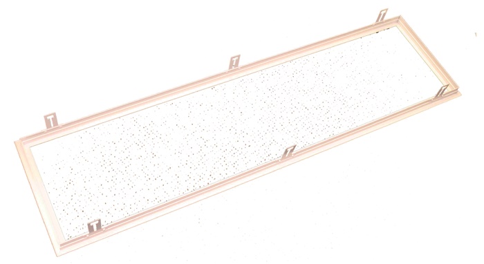 Einbaurahmen 1235x335x85,5mm für gesägte Öffnungen