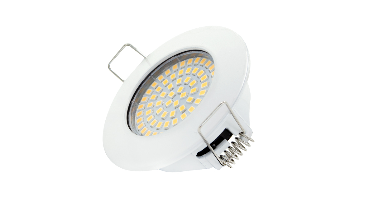 LED-Einbaustrahler, starr - Hochvolt weiß, 3,5W, 310lm, 3000K