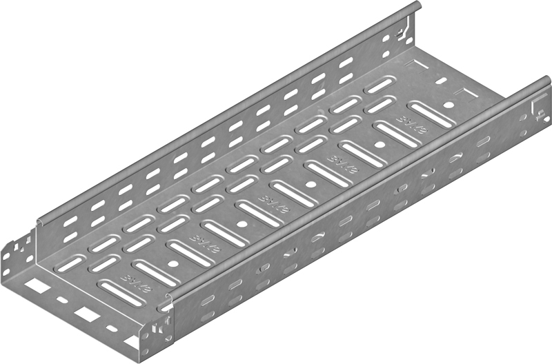 Kabelrinne 60 mm x 100 mm x 2000 mm, Blechstärke 0,7 mm