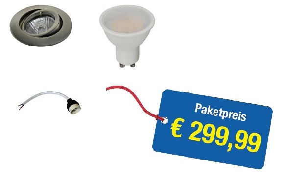 Sparpaket Einbaustrahler