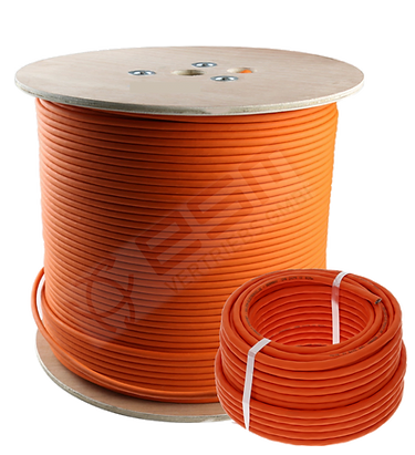 100m Ring CAT 7 Simplex, Farbe orange