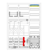 Zählerschrank eHZ 3 Zählerplätze, 1 Leerplatz, 1 Verteiler mit ÜSS und SLS 35A, APZ