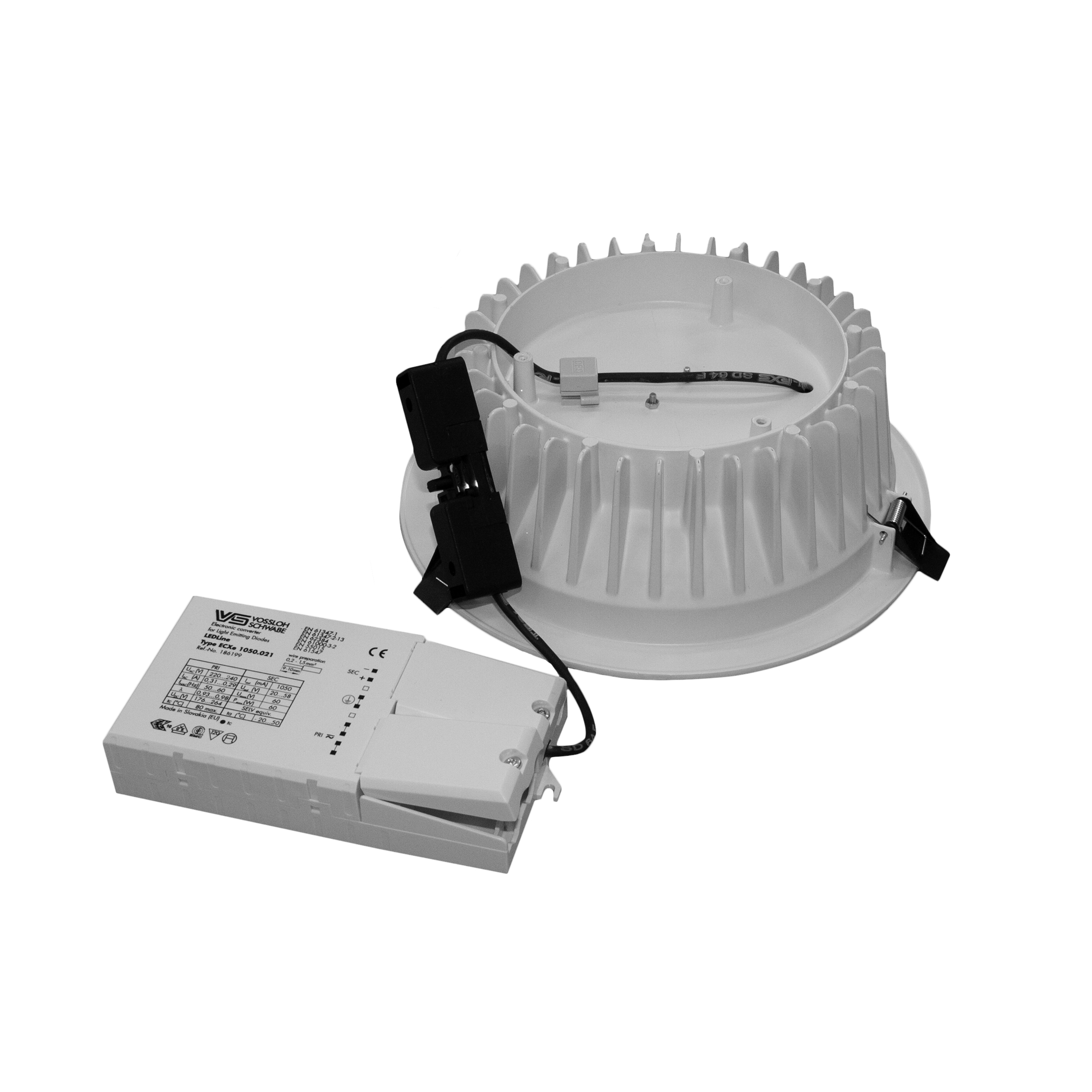 LED-Einbaudownlight IP43 lumEGG SPMI/2000/KO/3/V2/C/B/ND, 2100lm, 20W, 3000K, ND 