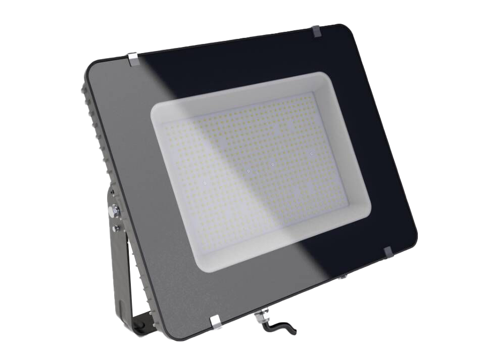 LED Flutlichtstrahler mit  6400K, 500W und 60000lm, Gehäuse schwarz