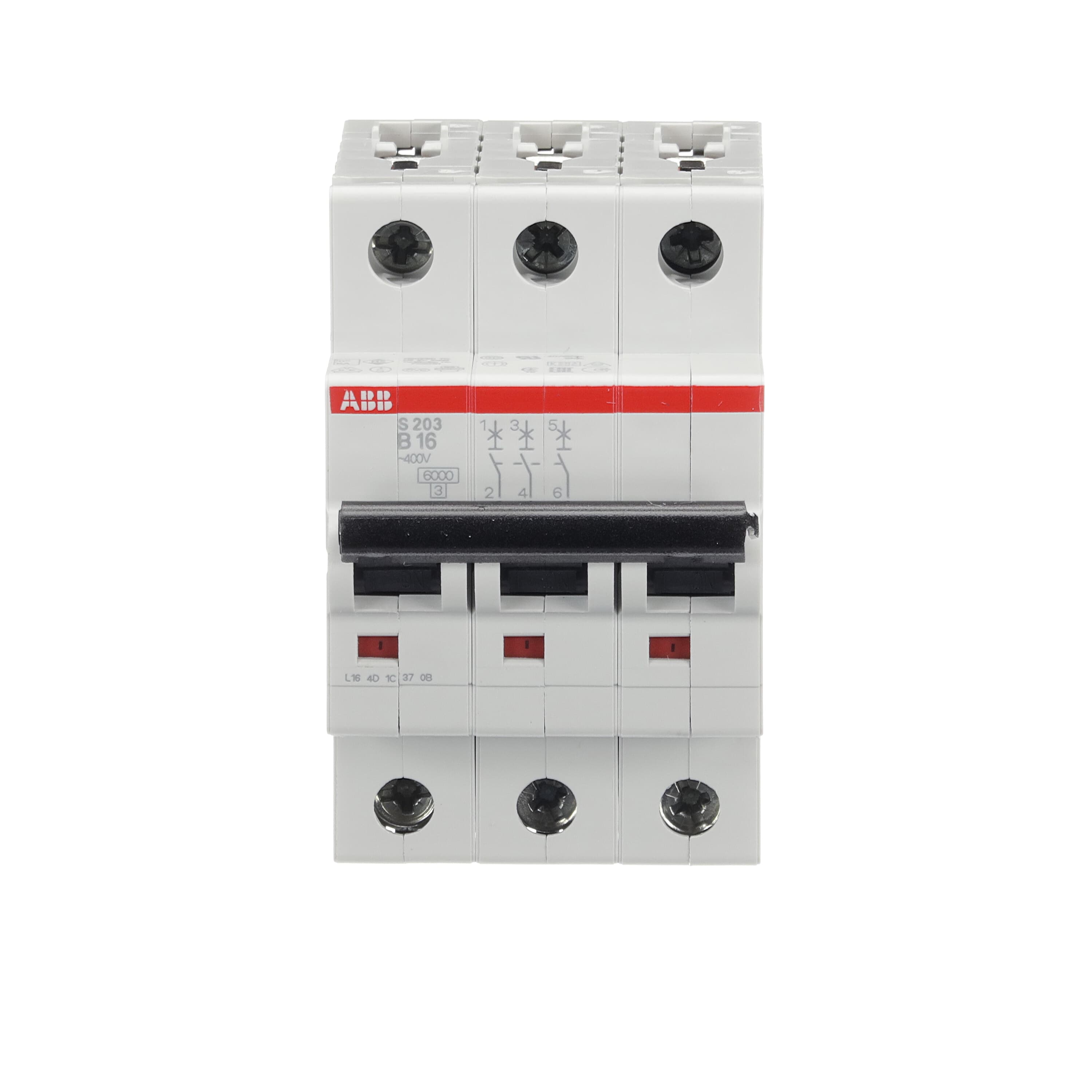ABB LS Schalter S203, 3-pol. B 16A