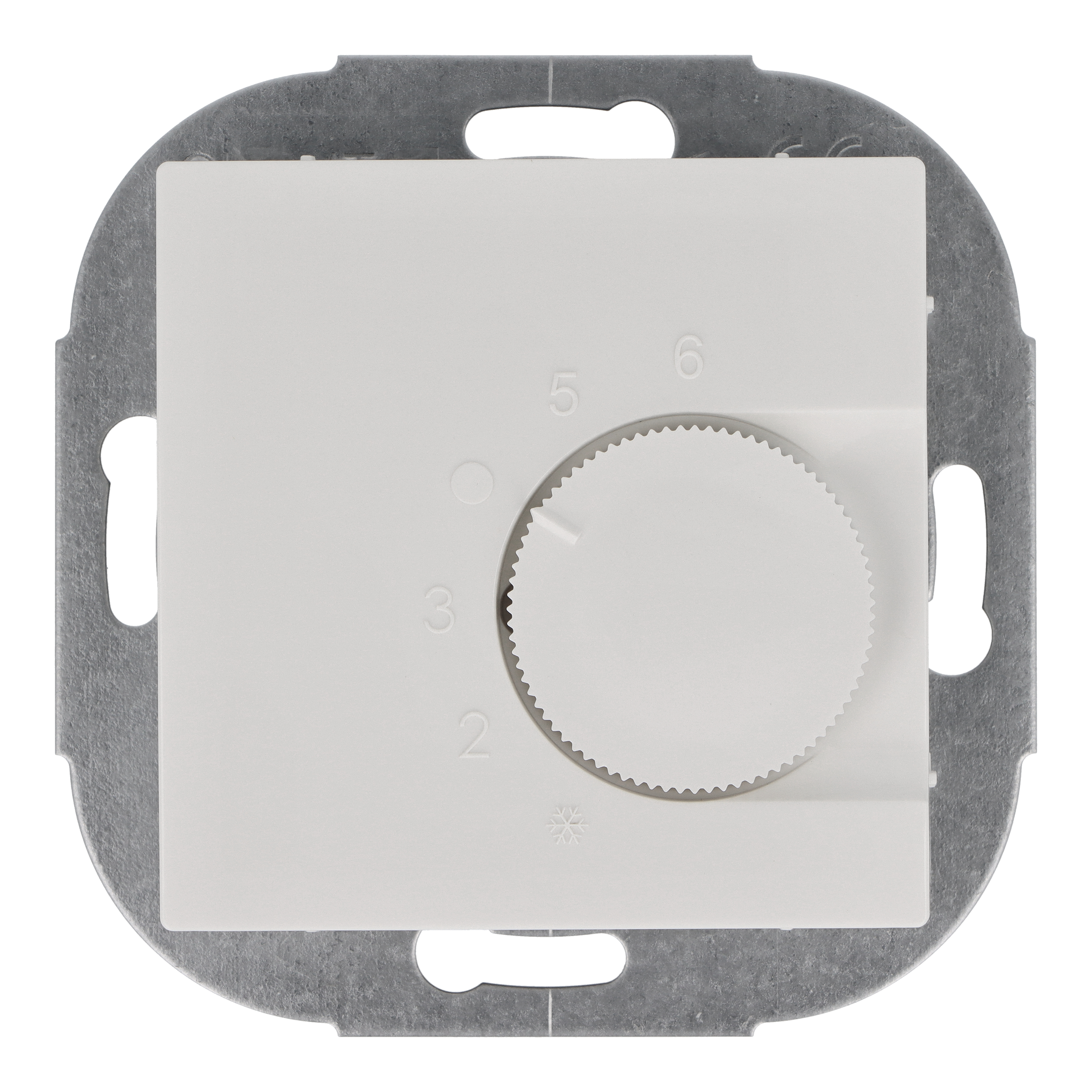 UP Raumthermostat Polarweiß 55x55