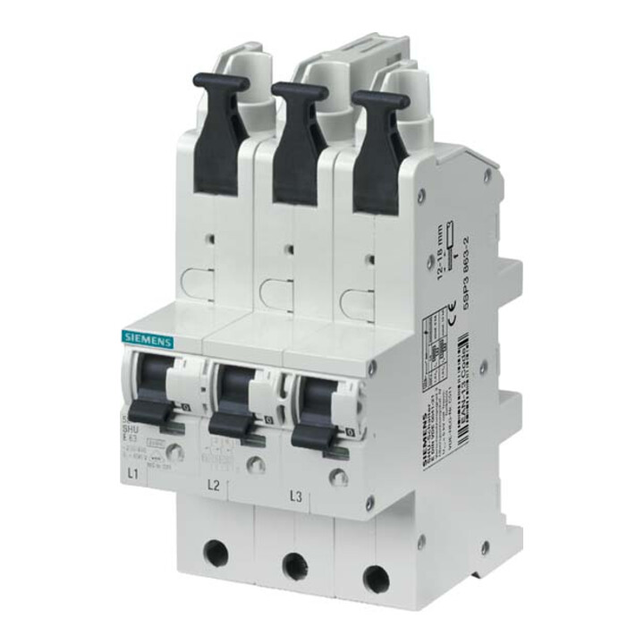 Siemens SLS Schalter für die Sammelschiene 35A, 3-pol. 