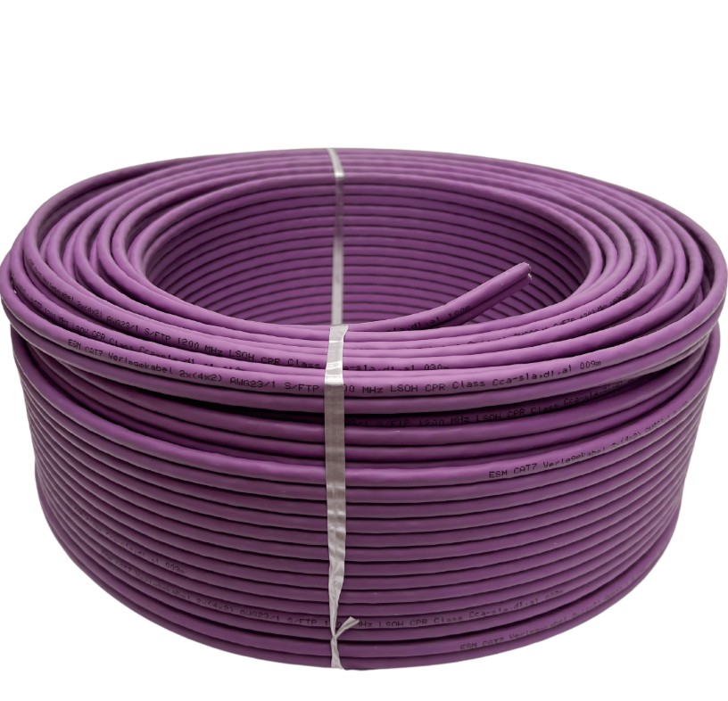 100m Ring CAT 7 Simplex, Farbe violett