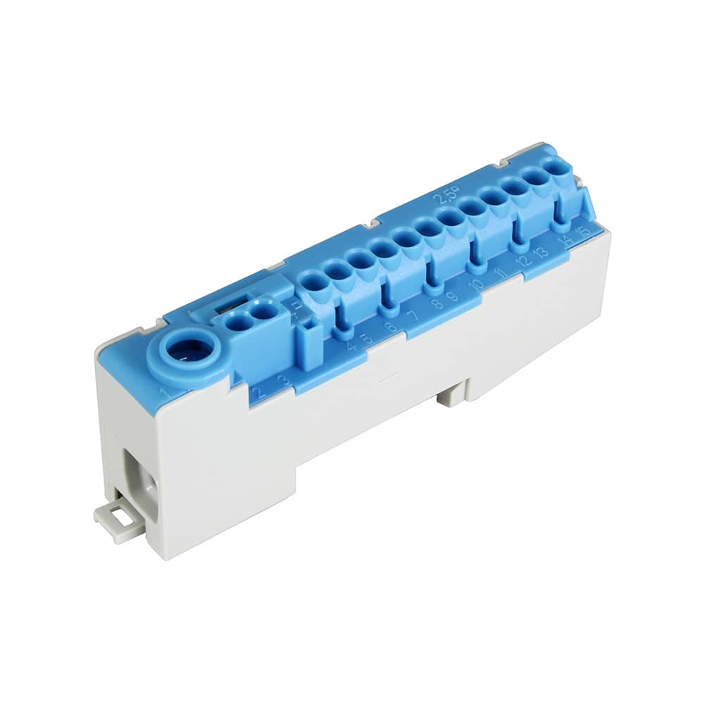 Steckbare Abzweigklemme, blau N 14-S